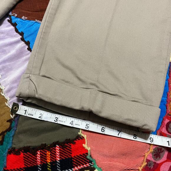 Vintage Bills Khakis Red Blanket Lined Beige Dress Pants 36Wx29L - Picture 5 of 7